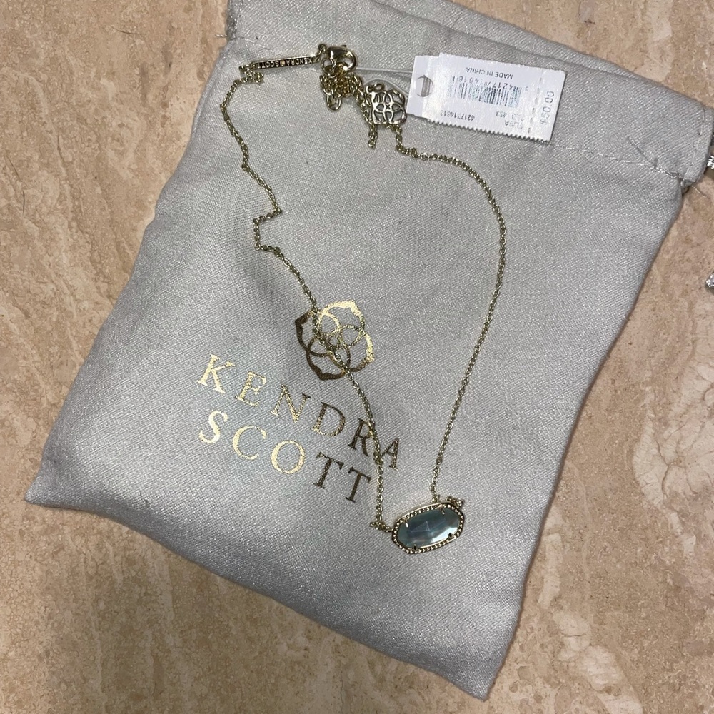 NWT aquamarine Kendra Scott necklace